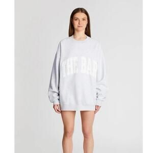 The Bar Women’s Gray and White Sweatshirt Size Large